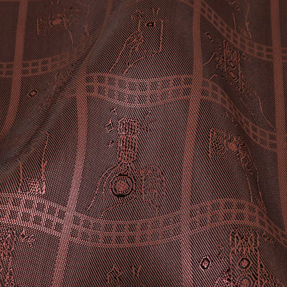 Dusty Rose Picturesque Jacquard Lining
