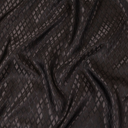 Black and Charcoal Diamonds Jacquard Lining