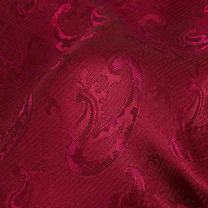 Magenta Paisley Jacquard Lining
