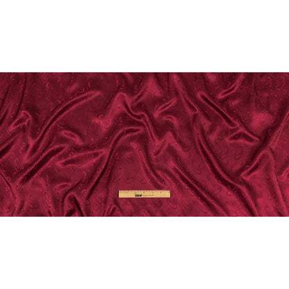 Magenta Paisley Jacquard Lining