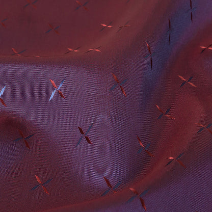 Xs Jacquard Lining - Red and Navy Bi-Color