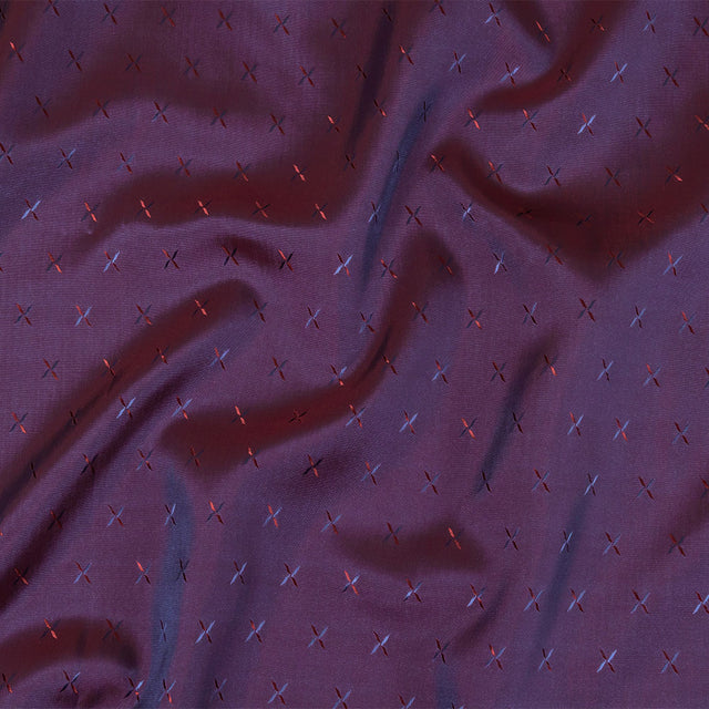 Xs Jacquard Lining - Red and Navy Bi-Color