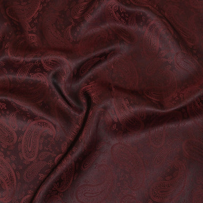 Maroon Paisley Jacquard Lining