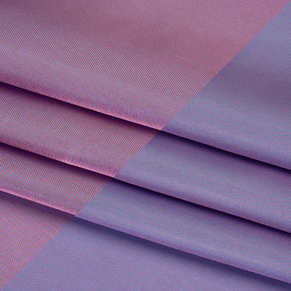 Iridescent Twill Lining - Pink and Aqua Folded