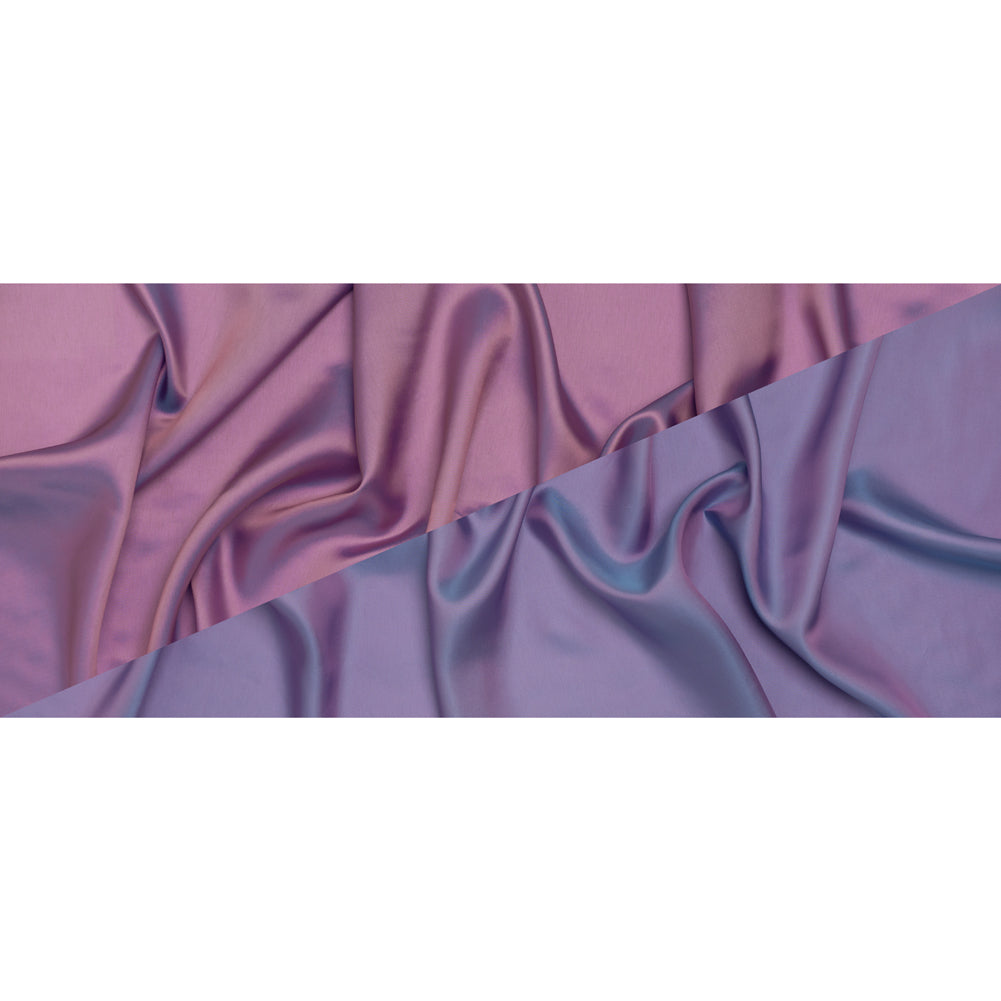 Iridescent Twill Lining - Pink and Aqua - Full