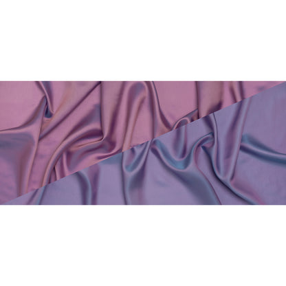 Iridescent Twill Lining - Pink and Aqua - Full