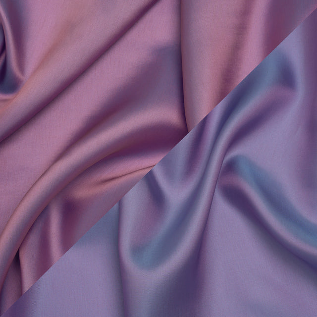 Iridescent Twill Lining - Pink and Aqua
