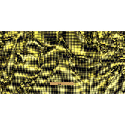 Mini Gingham Acetate Twill Lining - Yellow and Black