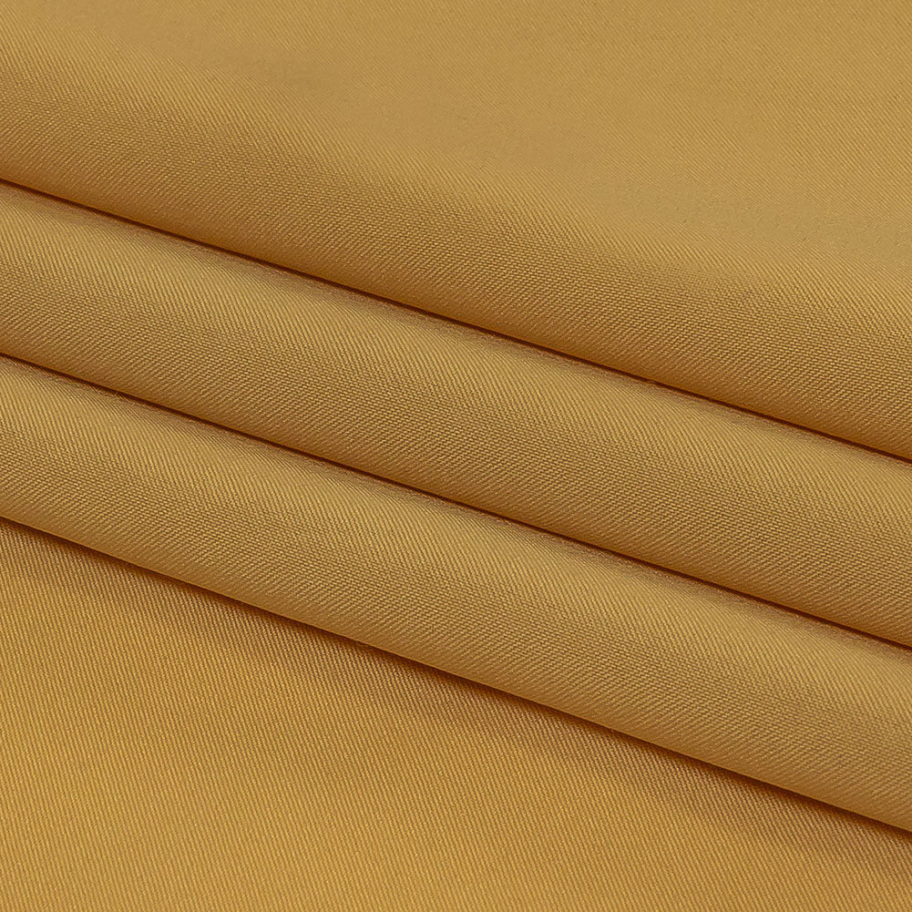 Yellow Beige Stretch Polyester Lining Folded