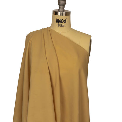 Yellow Beige Stretch Polyester Lining Drape