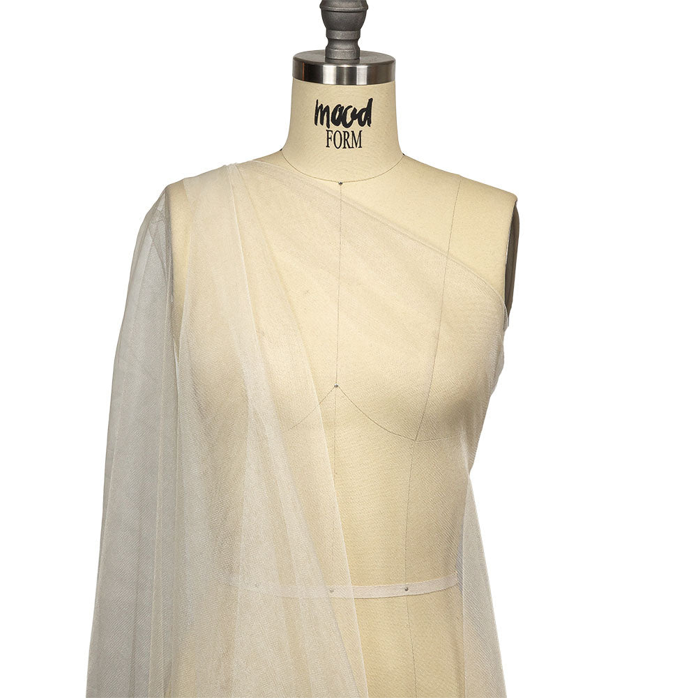 Shimmering Soft Tulle - Bone White - Kallisto Collection - Drape