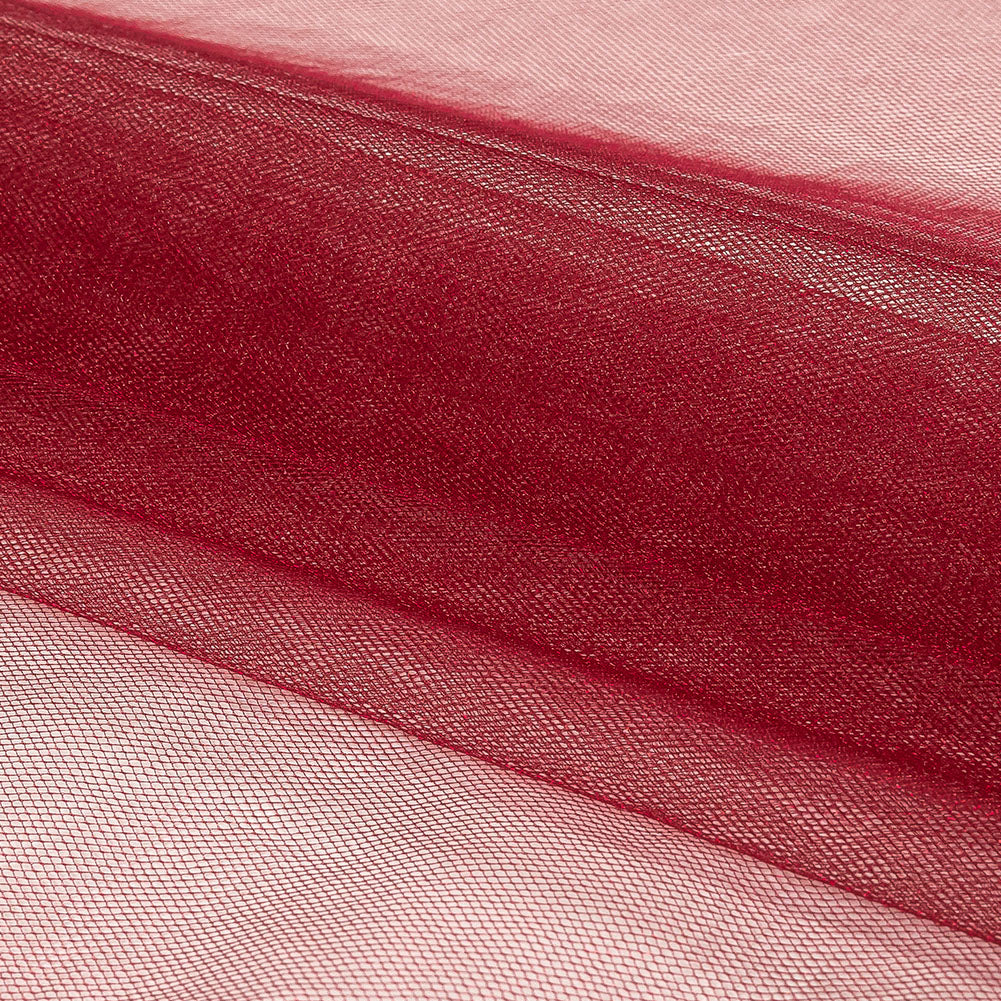 Shimmering Soft Tulle - Wine - Kallisto Collection - Folded