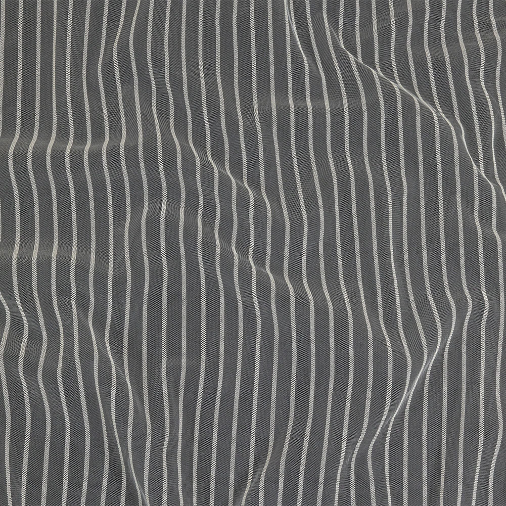 Embroidery Striped Tulle - White - Elsinore Collection