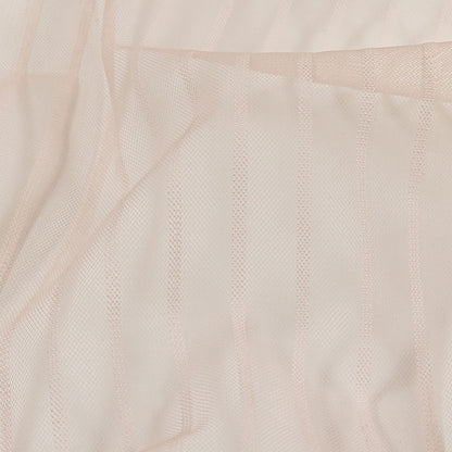 Embroidery Striped Tulle - Blush - Elsinore Collection