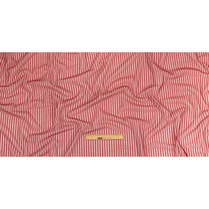 Embroidery Striped Tulle - Wine - Elsinore Collection