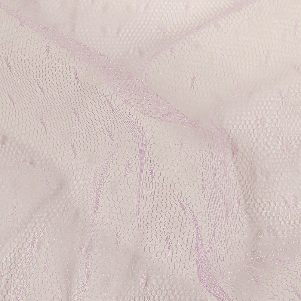 Point D'Esprit Tulle - Lilac - Remi Collection - Detail