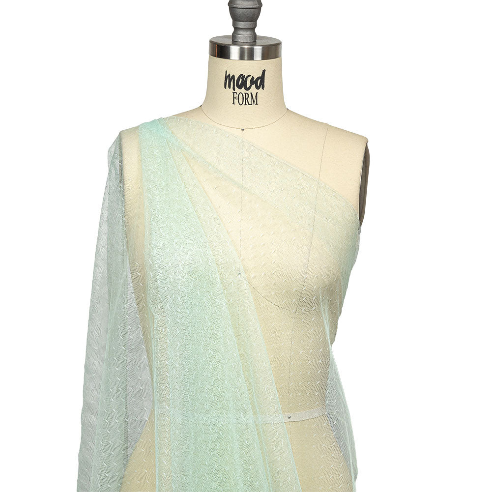 Point D'Esprit Tulle - Mint - Remi Collection - Drape