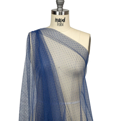 Point D'Esprit Tulle - Navy - Remi Collection
