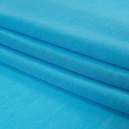 Summer Sky Lightweight Polyester Jersey Folded