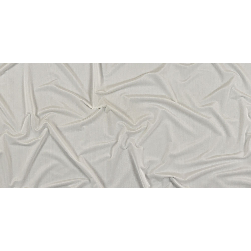 White Lightweight Stretch Polyester Tricot Full