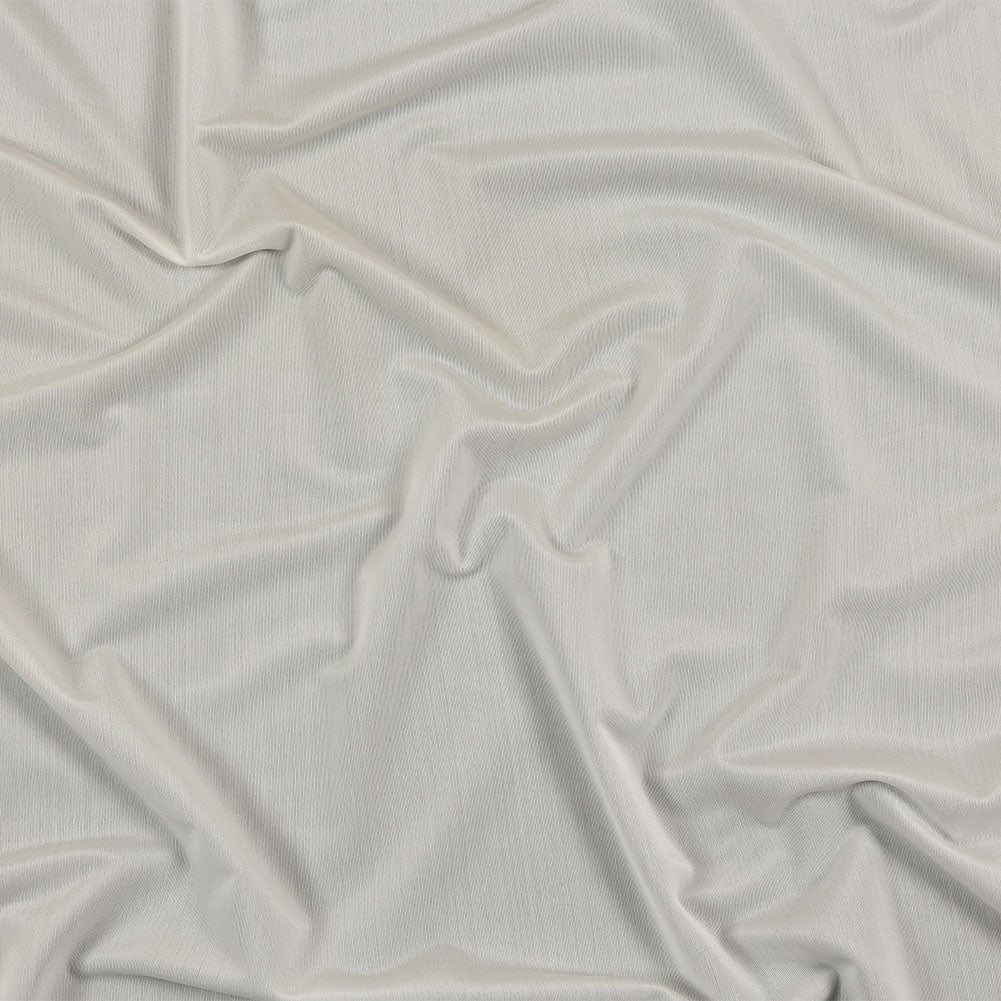 White Lightweight Stretch Polyester Tricot