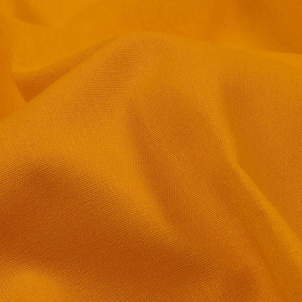 Golden Yellow Polyester and Cotton Poplin Detail