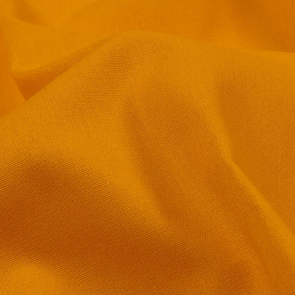 Golden Yellow Polyester and Cotton Poplin Detail