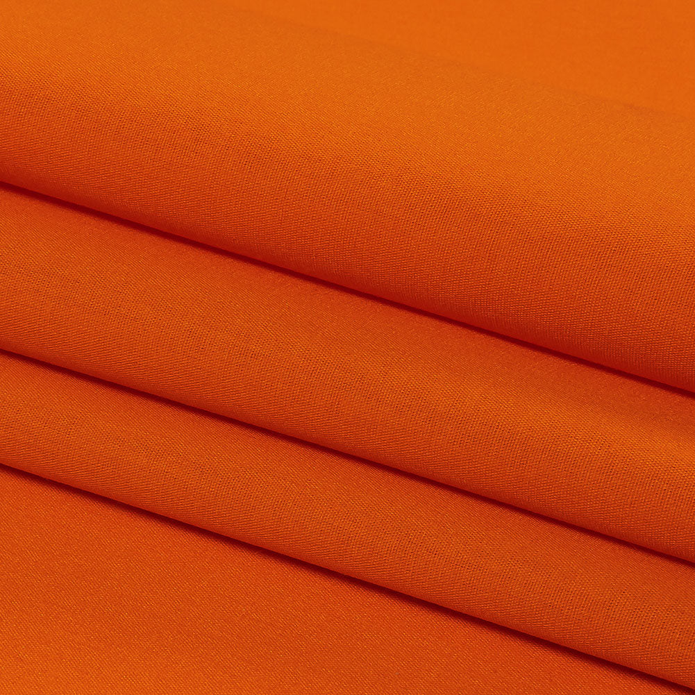 Carrot Polyester and Cotton Poplin Folded
