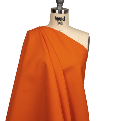 Carrot Polyester and Cotton Poplin Drape