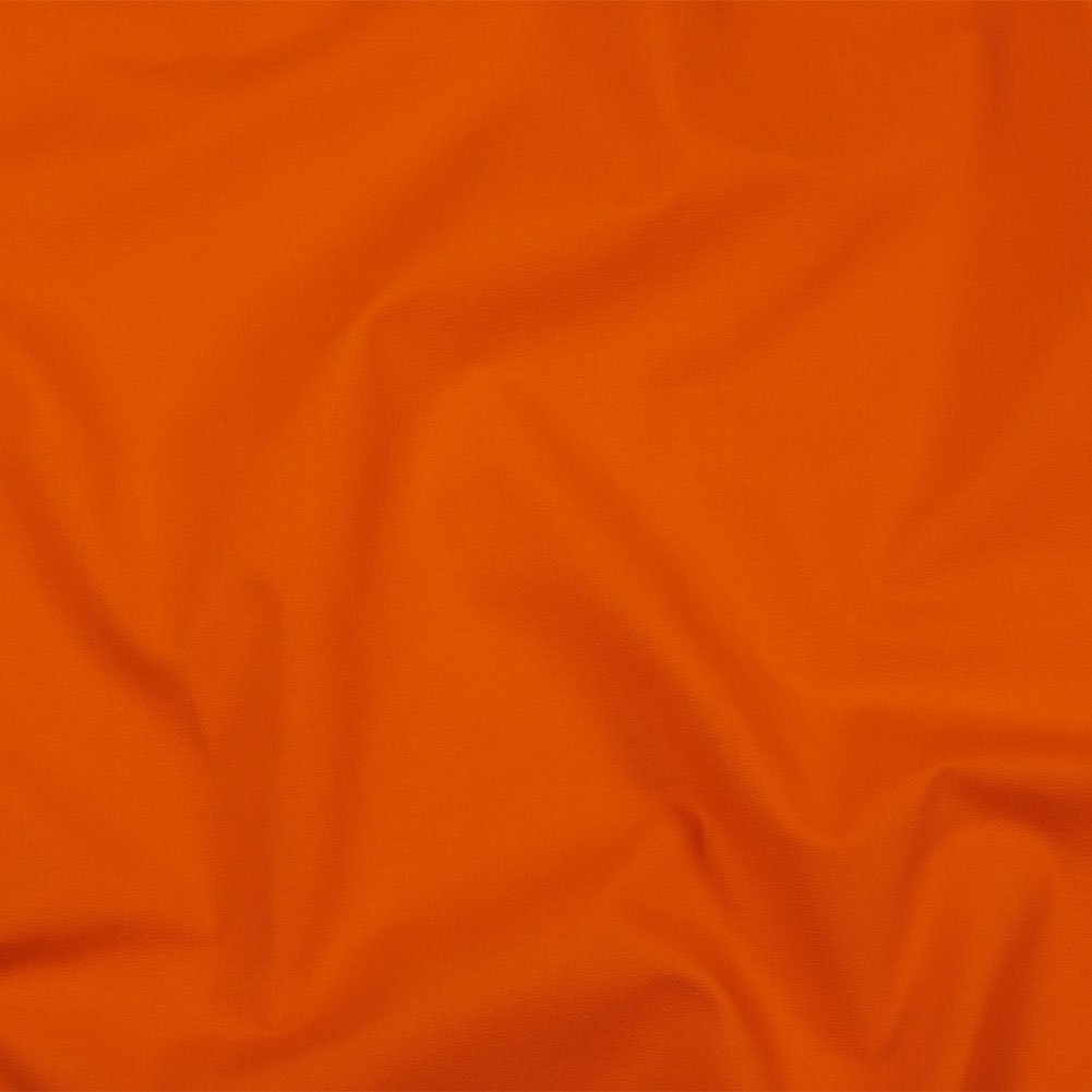 Carrot Polyester and Cotton Poplin