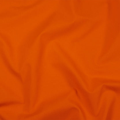 Carrot Polyester and Cotton Poplin