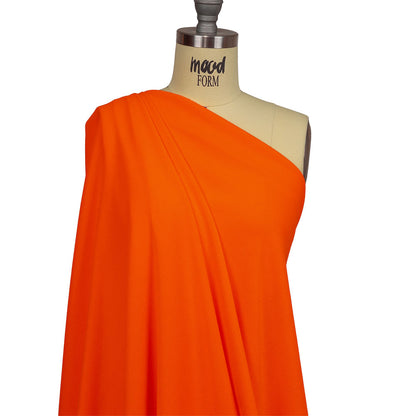 Hi-Vis Neon Orange Polyester Pique Knit Drape