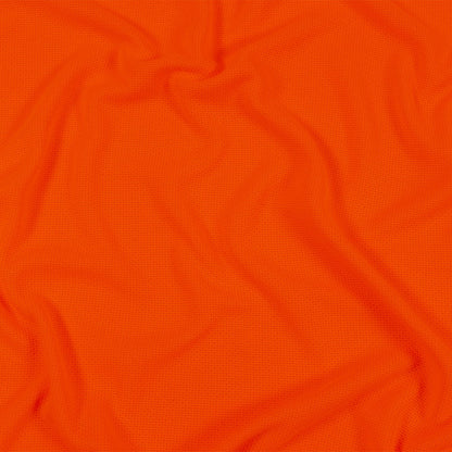 Hi-Vis Neon Orange Polyester Pique Knit