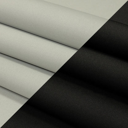 Double Faced Stretch Neoprene 3yd Bundle - Black and White - Wave Collection