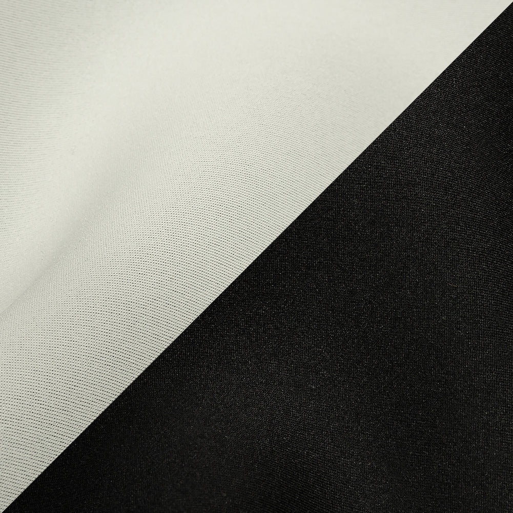 Double Faced Stretch Neoprene 3yd Bundle - Black and White - Wave Collection - Detail