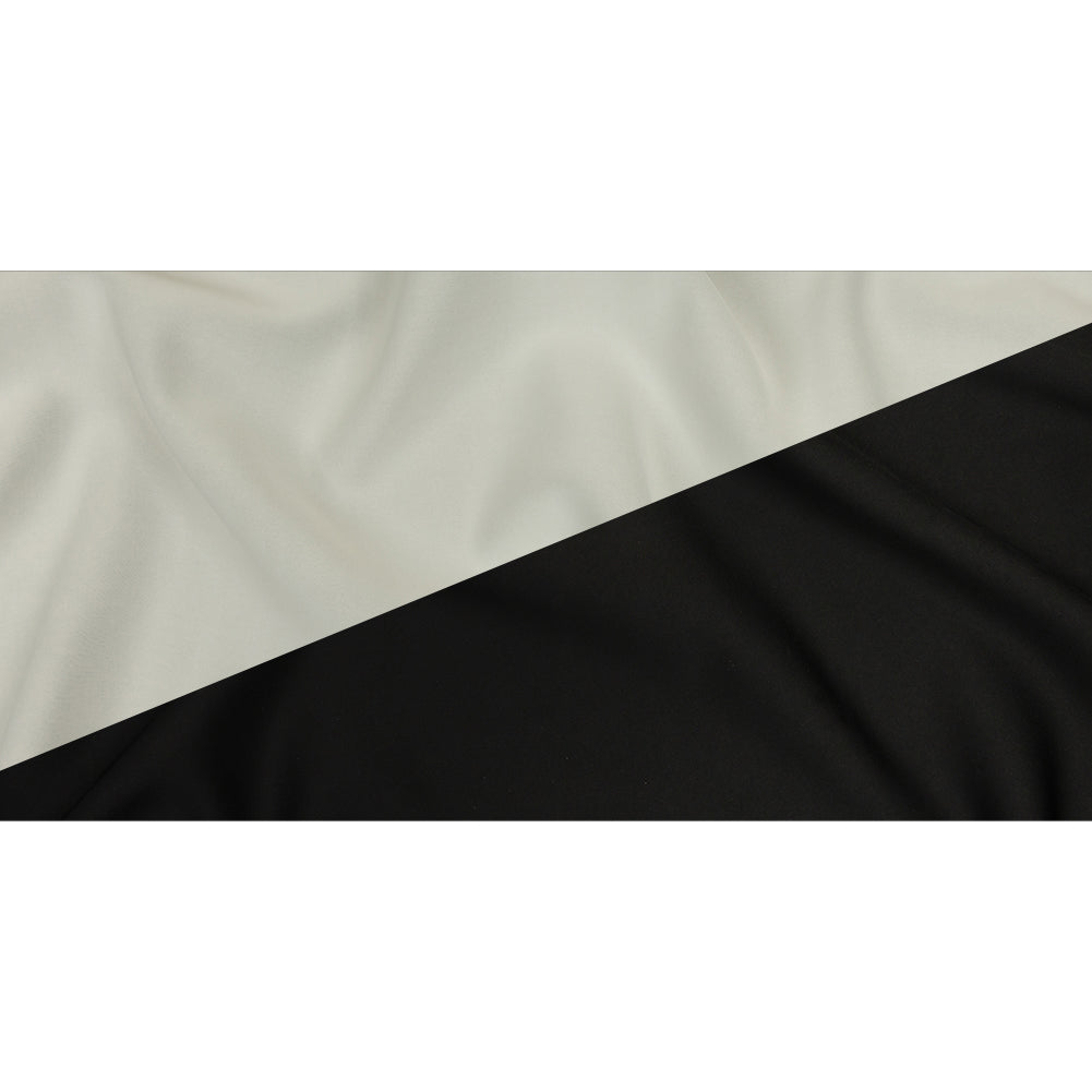 Double Faced Stretch Neoprene 3yd Bundle - Black and White - Wave Collection - Full