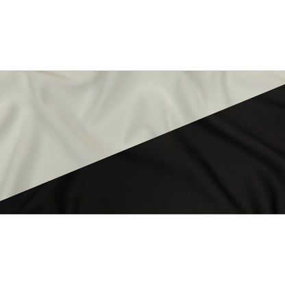 Double Faced Stretch Neoprene 3yd Bundle - Black and White - Wave Collection