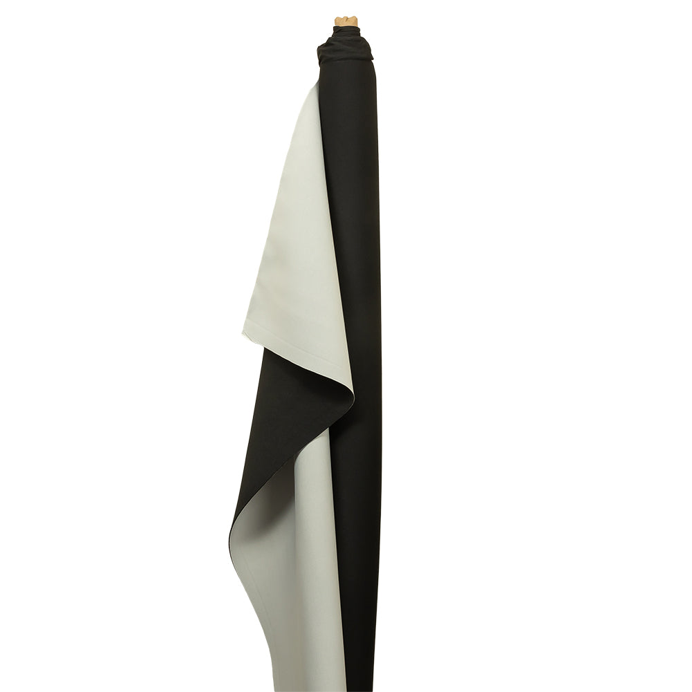 Double Faced Stretch Neoprene 3yd Bundle - Black and White - Wave Collection - Drape