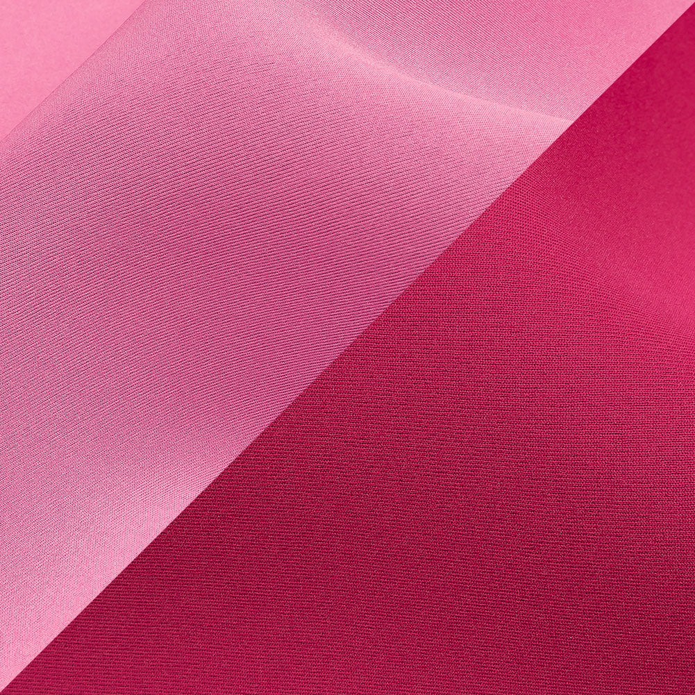 Double Faced Stretch Neoprene 3yd Bundle - Fuchsia Purple and Pink Carnation - Wave Collection - Detail