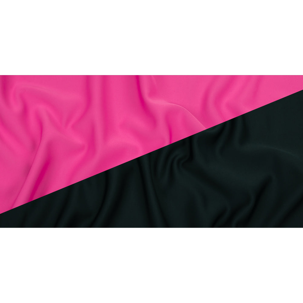 Double Faced Stretch Neoprene 3yd Bundle - Vulcan and Raspberry Rose - Wave Collection - Full