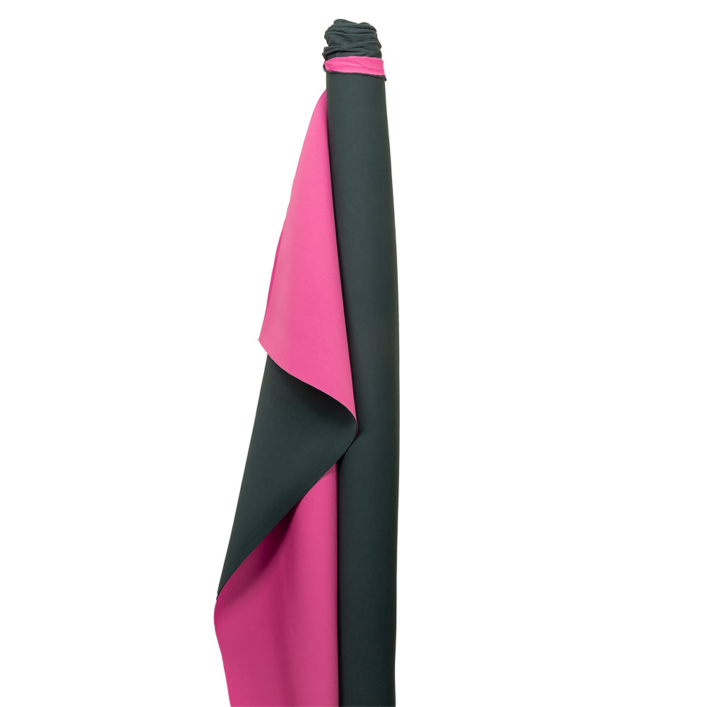 Double Faced Stretch Neoprene 3yd Bundle - Vulcan and Raspberry Rose - Wave Collection - Drape