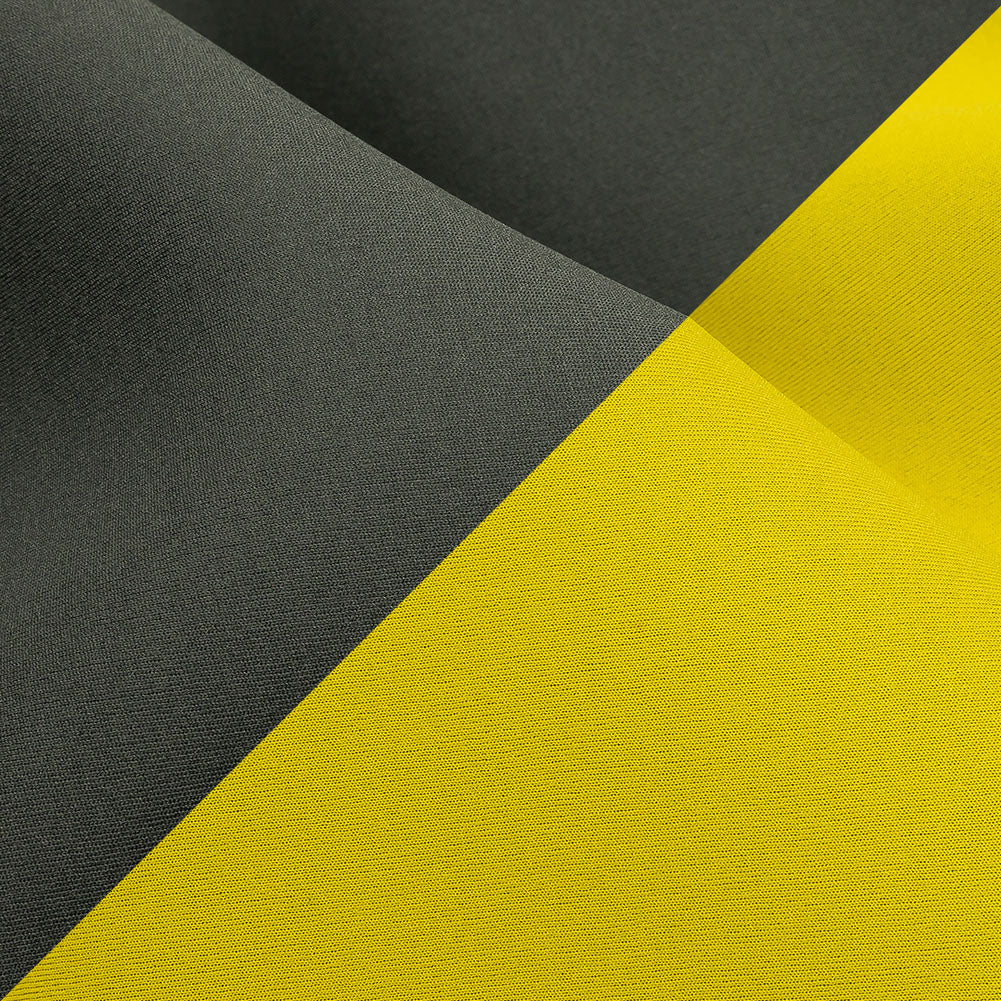 Double Faced Stretch Neoprene 3yd Bundle - Magnet and Maize - Wave Collection - Detail