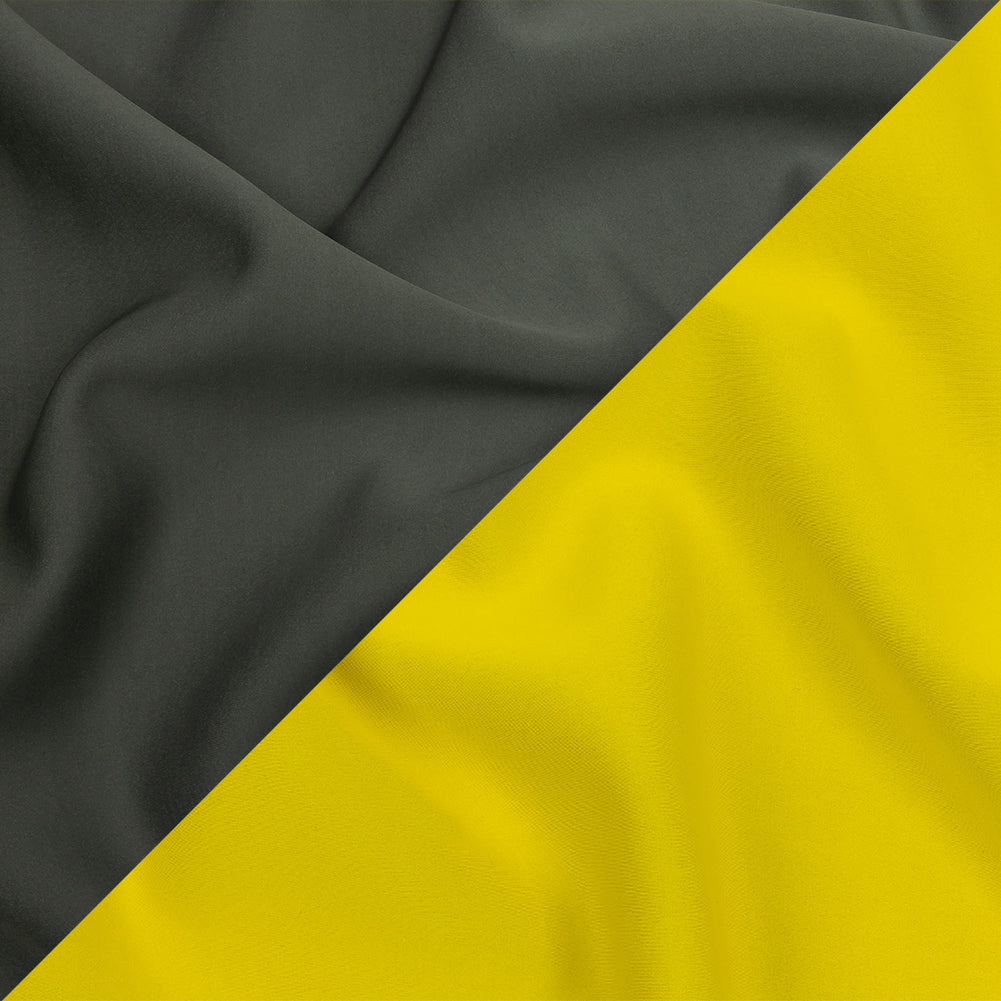 Double Faced Stretch Neoprene 3yd Bundle - Magnet and Maize - Wave Collection