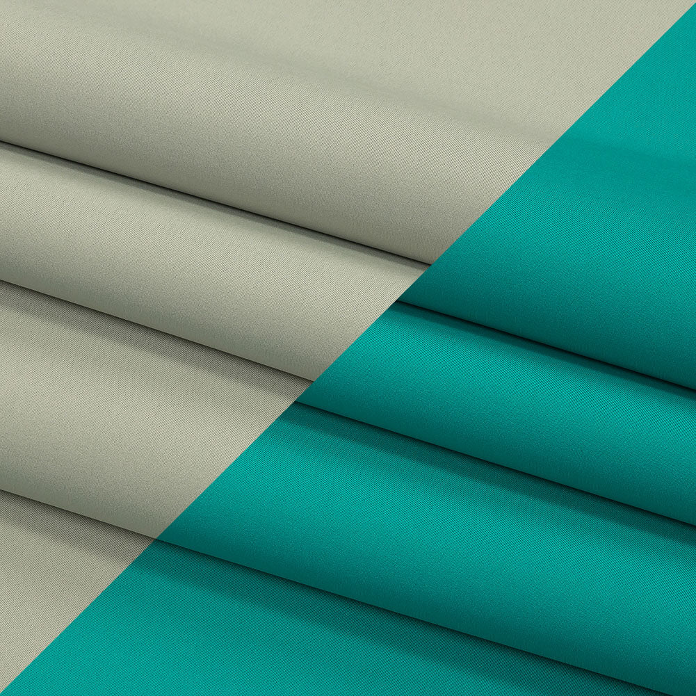 Double Faced Stretch Neoprene 3yd Bundle - Metal and Tile Blue - Wave Collection - Folded