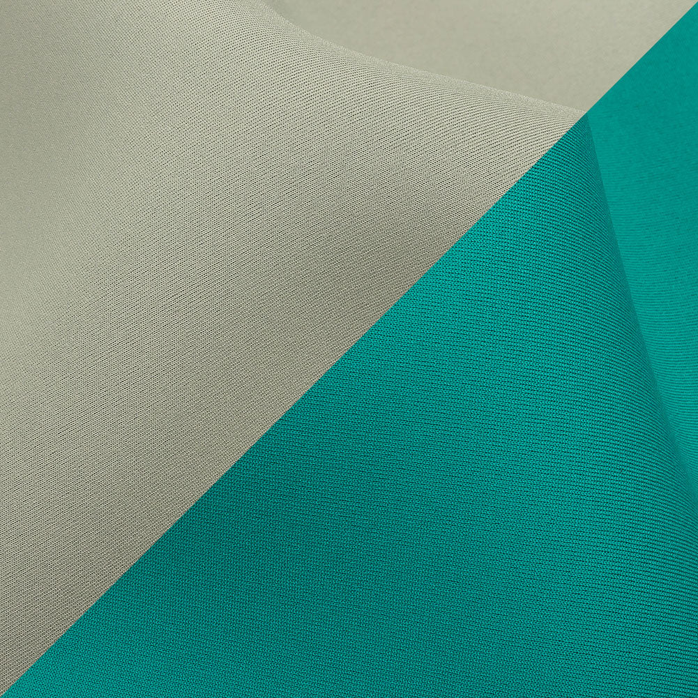 Double Faced Stretch Neoprene 3yd Bundle - Metal and Tile Blue - Wave Collection - Detail