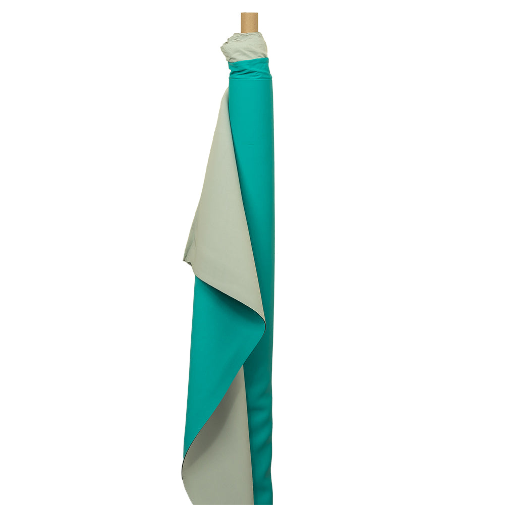 Double Faced Stretch Neoprene 3yd Bundle - Metal and Tile Blue - Wave Collection - Drape