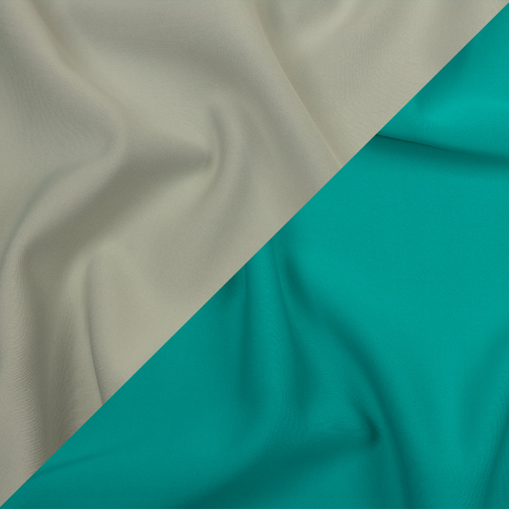 Double Faced Stretch Neoprene 3yd Bundle - Metal and Tile Blue - Wave Collection