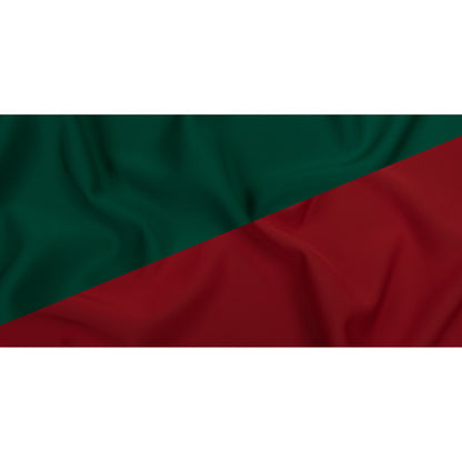 Double Faced Stretch Neoprene 3yd Bundle - Tango Red and Alpine Green - Wave Collection