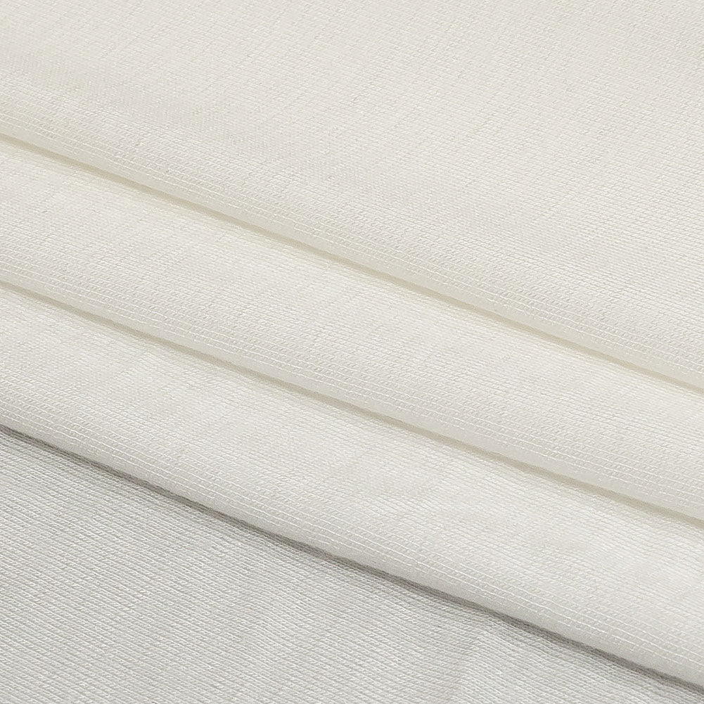 Ultra-Soft Rayon Jersey - White - Cyrus Collection - Folded