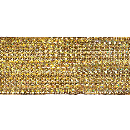 Metallic Gold Iridescent Wire Edged Ribbon - 1.5"